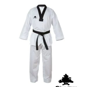 Dobok New Pine-Tree cuello negro sin Bordado WT